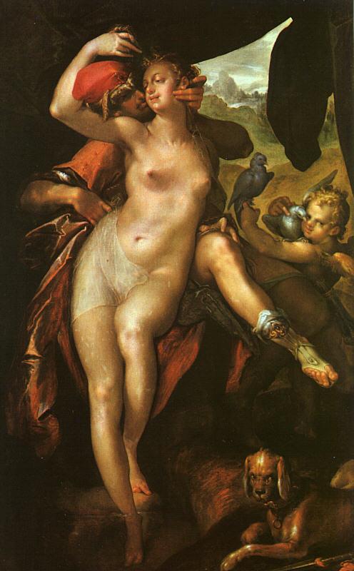 Bartholomeus Spranger Venus and Adonis